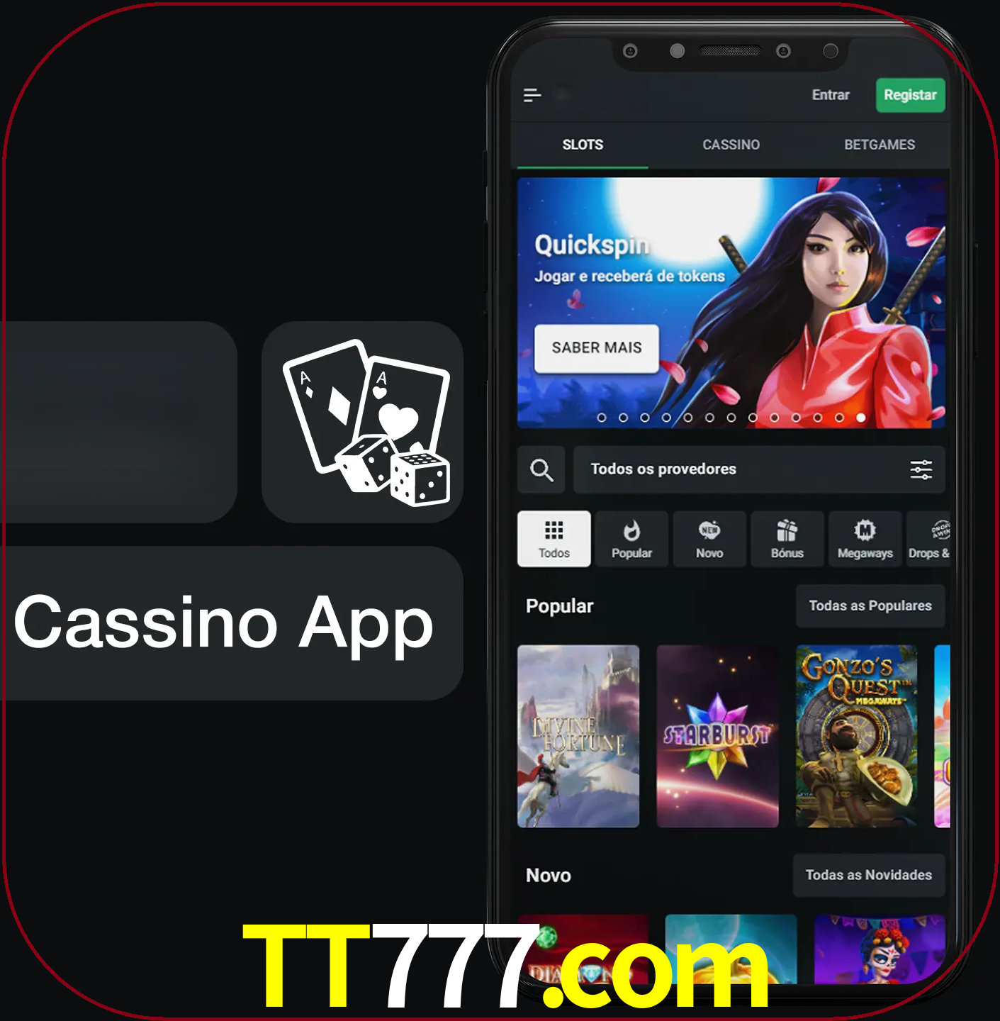 Jogue jogos de cassino e ganhe.