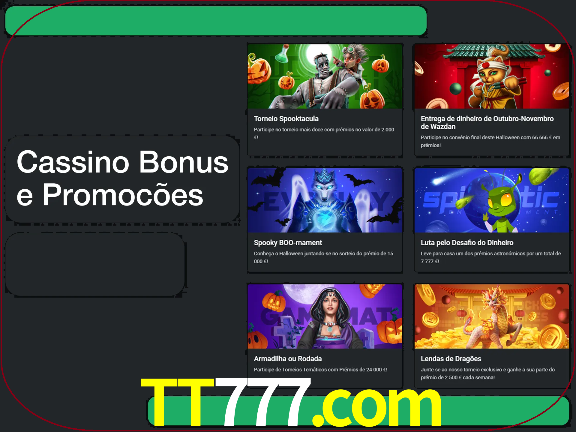 Verifique se há novos bônus de cassino para reivindicar.