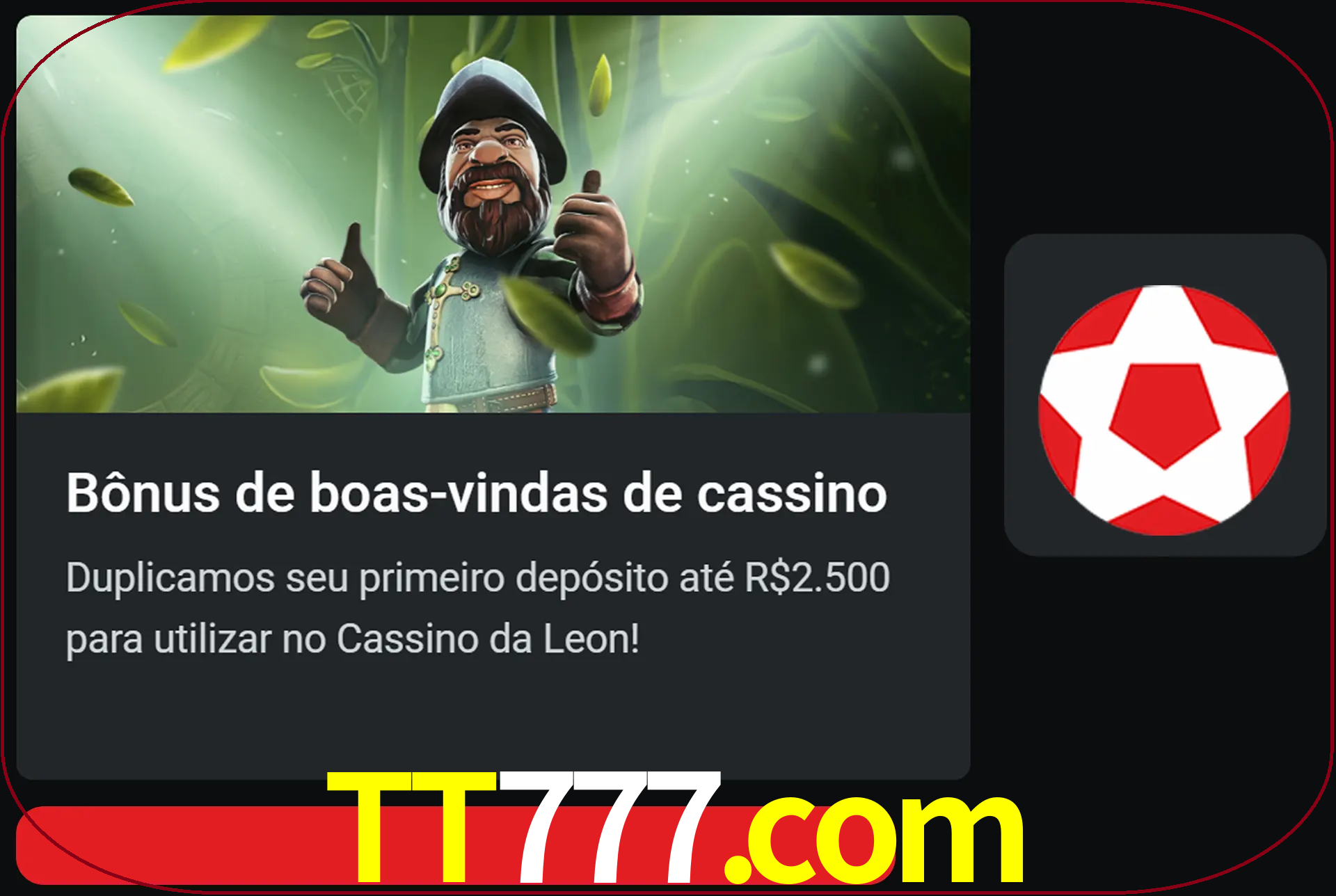 Receba seu dinheiro do bônus de boas-vindas após o primeiro depósito.