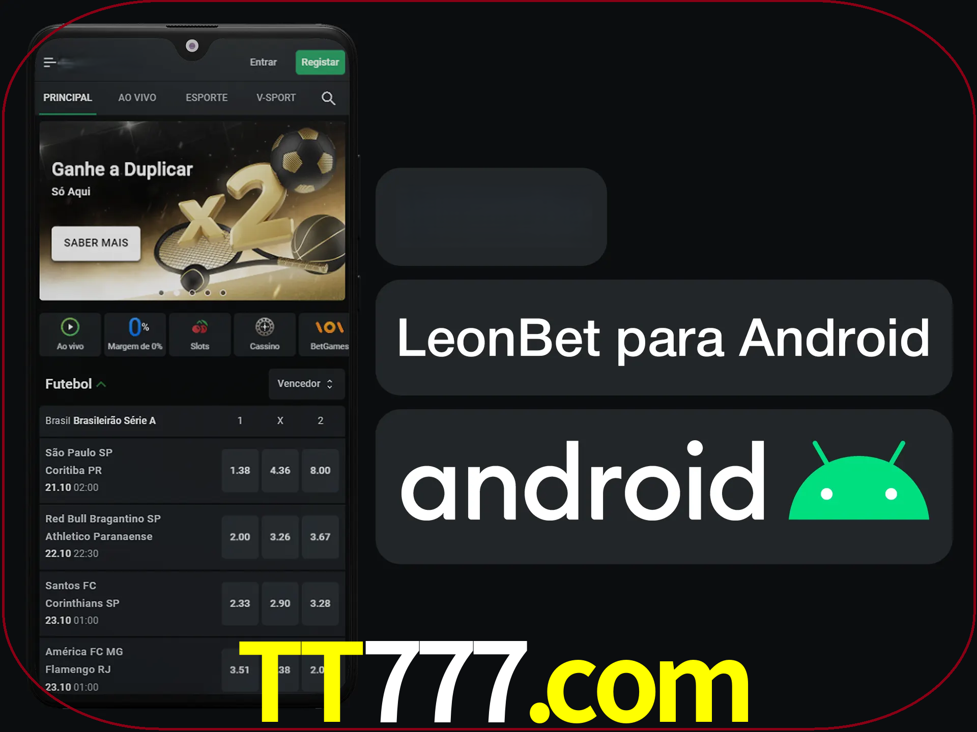 Adquira sua versão poket de LeonBet.